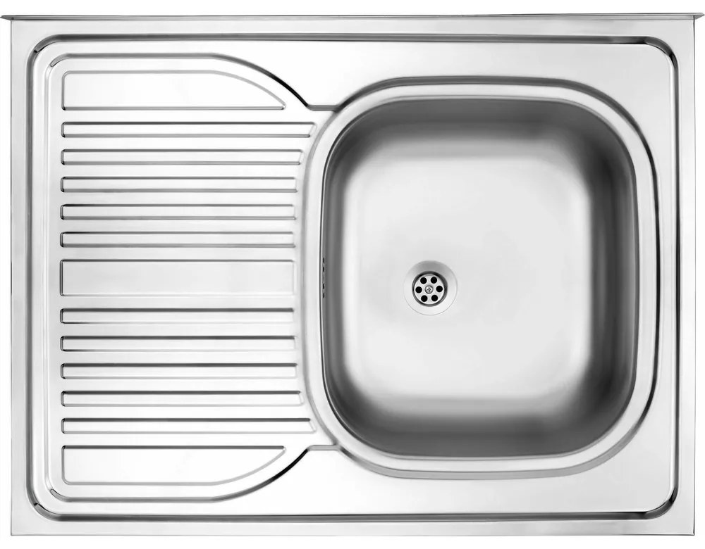 Chiuveta Deante Tango inox satinat cu cuva orientata pe dreapta 80x60 cm