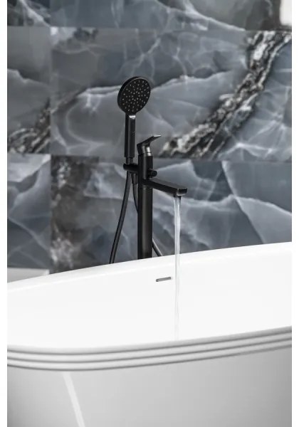 Sapho - Set pentru cadă PAX cu baterie, negru mat