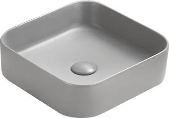 Mexen Vena lavoar pe blat 37 x 37 cm, gri deschis mat - 22193761