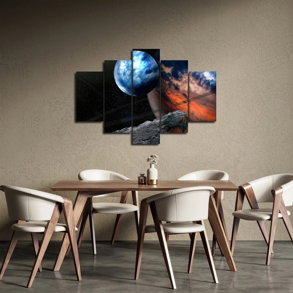 Tablou planetei în cosmos (150x105 cm)