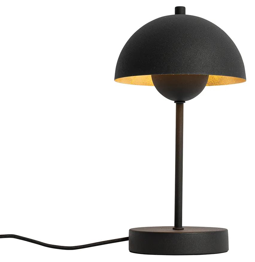 Lampa de masa retro neagra cu auriu - Magnax Mini