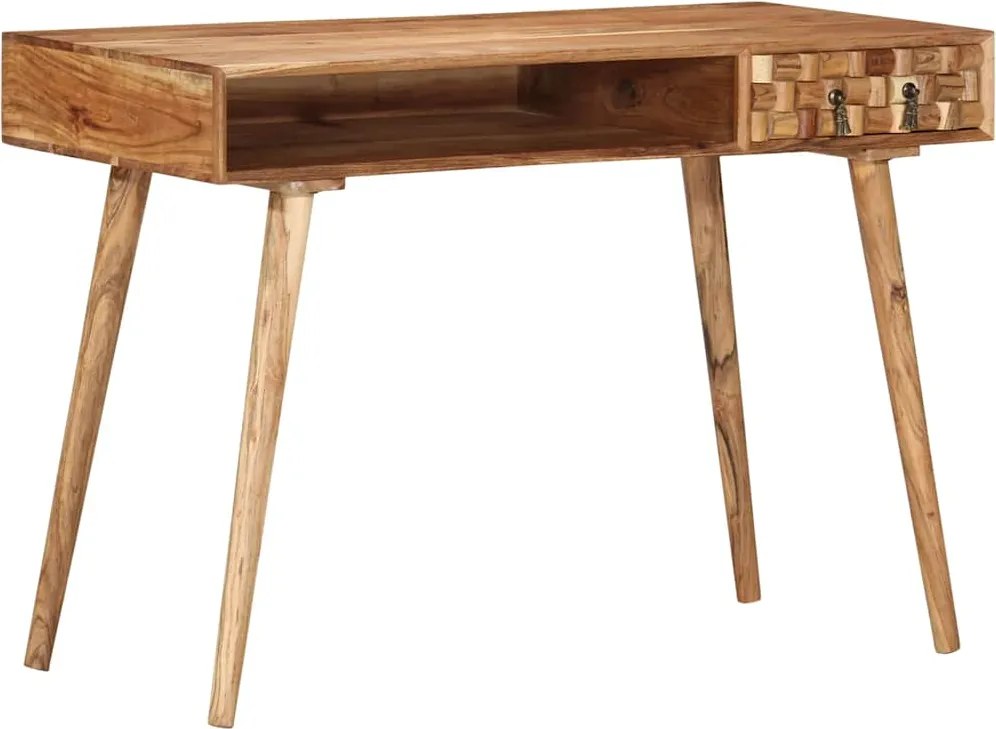 vidaXL Birou de scris, 110x50x76 cm, lemn masiv de acacia