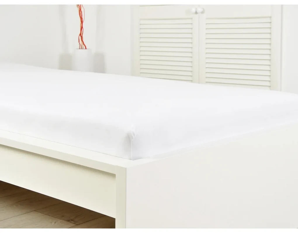 Cearșaf de pat 4Home jersey Ideal alb , 200 x 200 cm, 200 x 200 cm