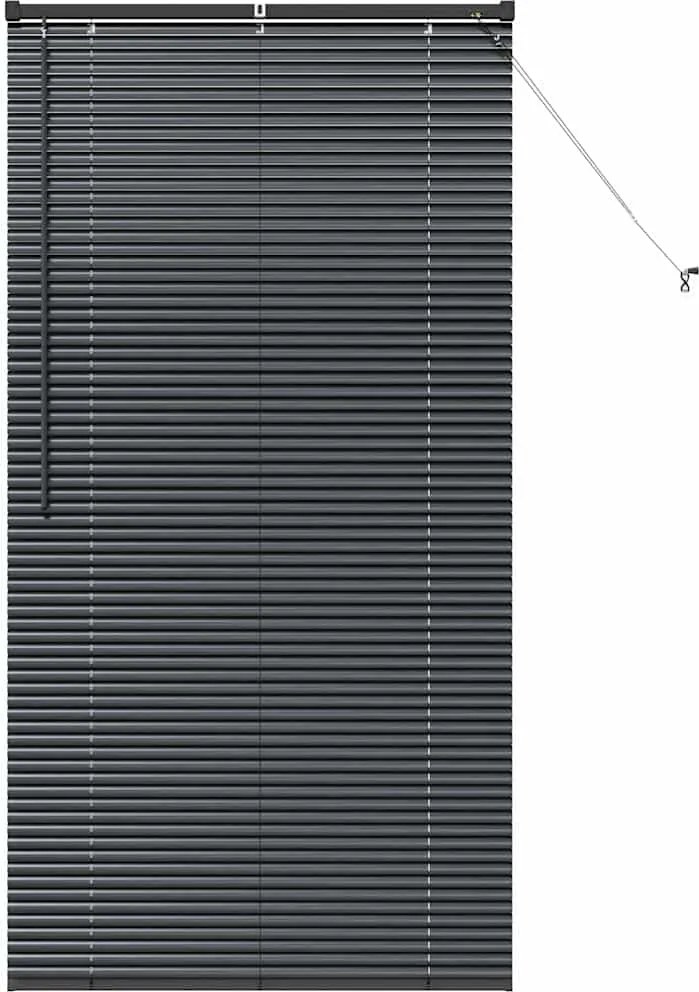 vidaXL Jaluzele venetiene Manual Negru 175 x 85 cm Aluminiu