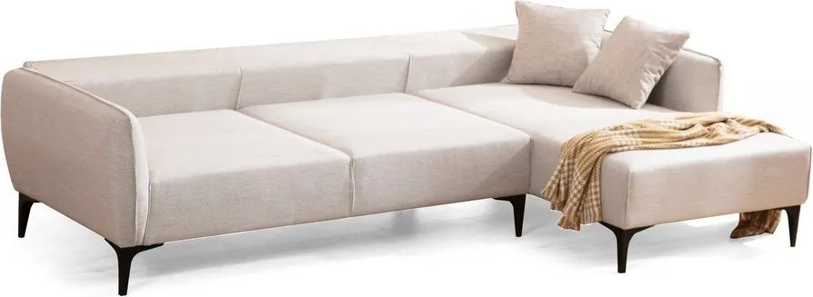 Colțar alb Belissimo, colț pe partea dreaptă – Balcab Home