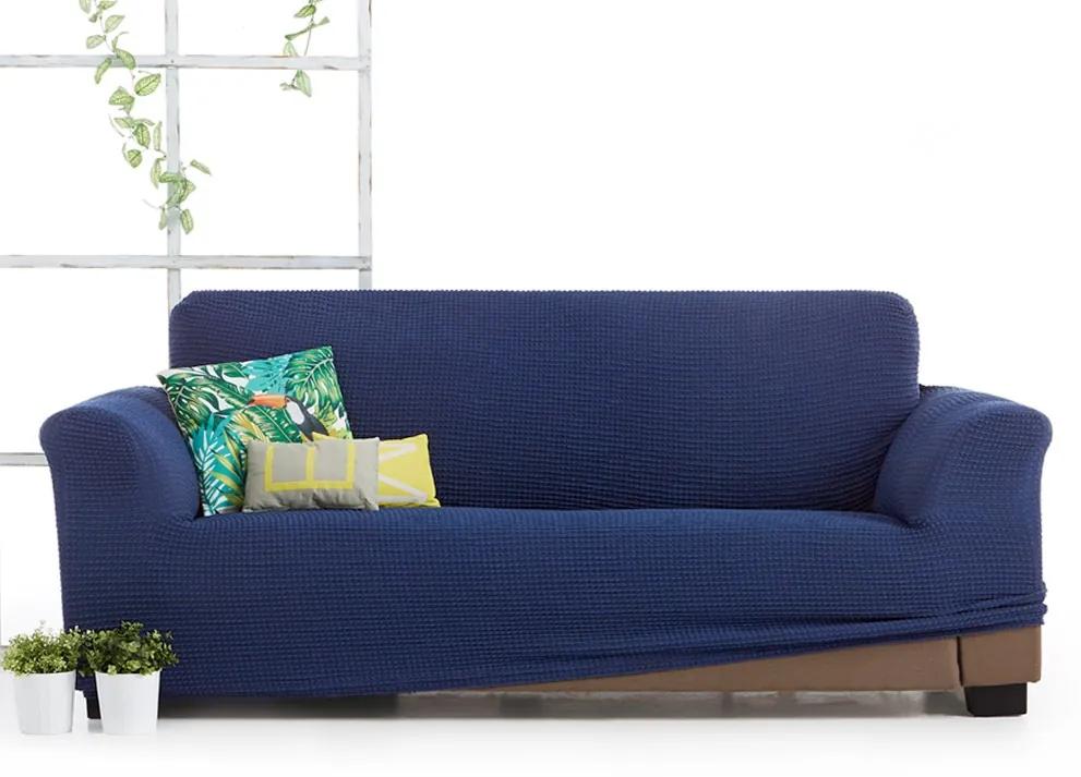 Husă pentru canapea cu trei locuri Milos albastru 180-230 cm