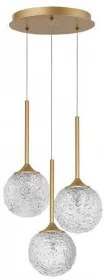 Suspensie moderna 3 becuri G9 Mirano 9160212 Nova Luce
