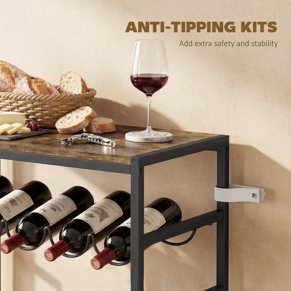 HOMCOM suport vinuri dulap | Aosom Romania