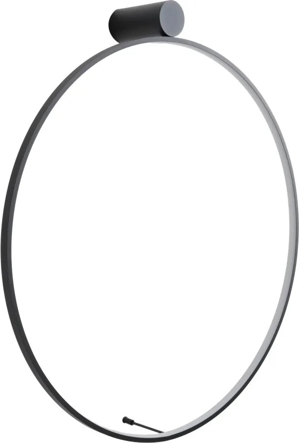 Aplica circulara LED IP44 diametru 80cm Visual negru
