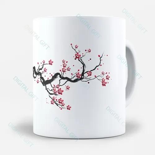 Cana ceramica - Flori de cires japonez