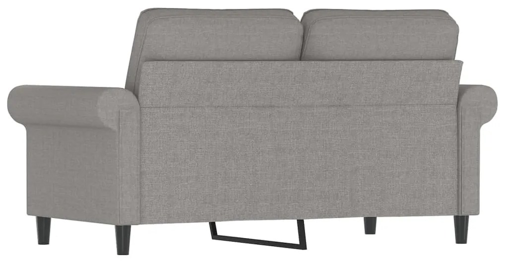 Canapea cu 2 locuri, gri deschis, 120 cm, material textil Gri deschis, 152 x 77 x 80 cm