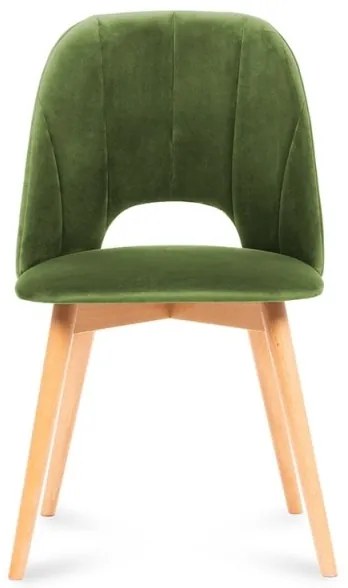 Scaun de dining TINO 86x48 cm verde deschis/stejar deschis