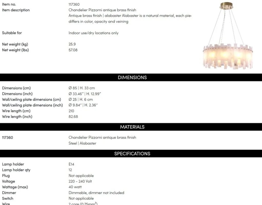 Lustra suspendata design LUX Pizzorni