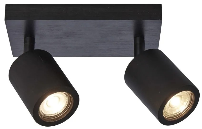 Plafoniera eco din bambus Java/2xGU10, black