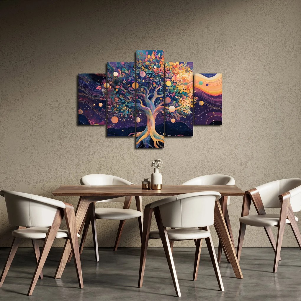 Tablou – Arbore violet plin de energie (150x105 cm)
