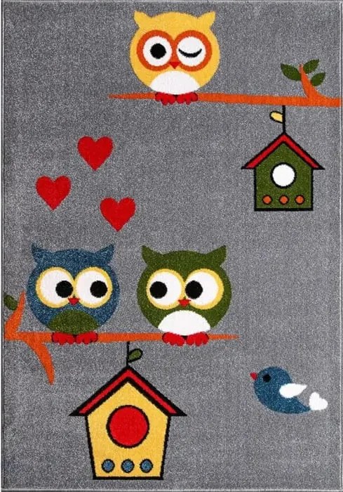 Covor cu Bufnite Pentru Copii 11205 Selectează mărime: 120 X 170