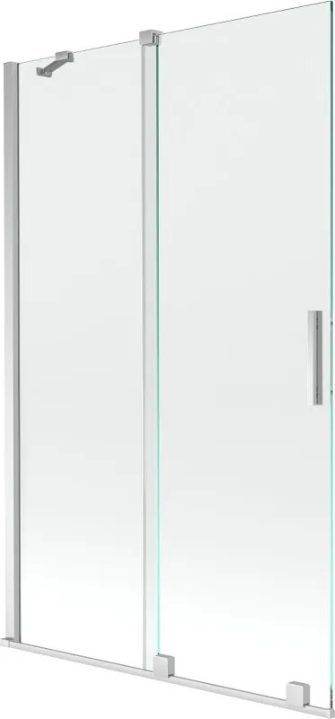 Mexen Velar paravan baie cu 2 aripi glisante 110 x 150 cm, transparent, crom - 896-110-000-01-01