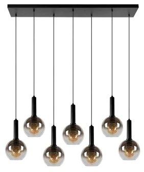 Lustră pe cablu Lucide 45402/07/30 MARIUS 7xE27/40W/230V negru