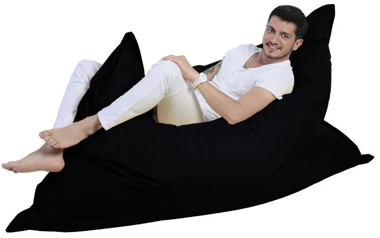 Fotoliu puf pentru grădină Giant Cushion 140x180 - Black