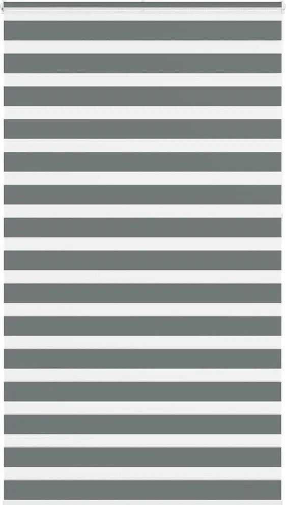 vidaXL Jaluzea tip zebra gri închis lățime țesătură 125,9 cm poliester