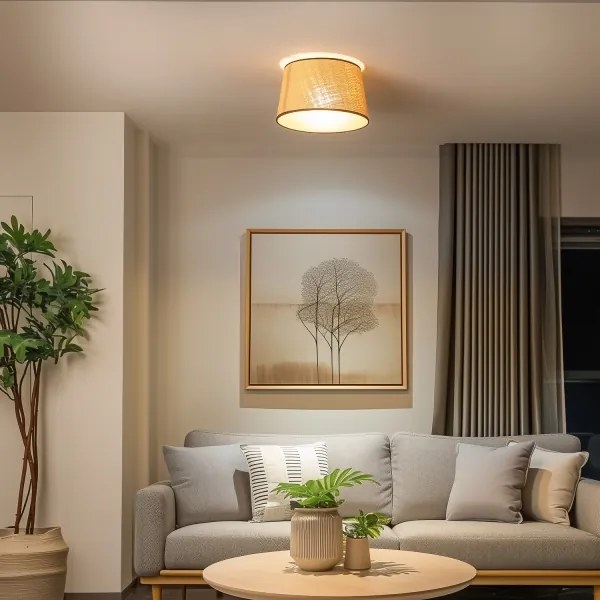 Brilagi - Plafonieră LED CERIA 1xE27/40W/230V Ø35 cm bej