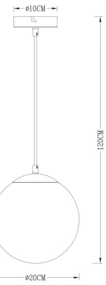 Globo 15851 - Lustră pe cablu VARUS 1xE27/40W/230V