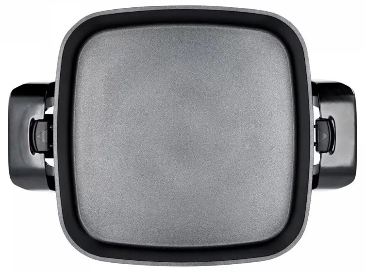 Tigaie electrica Oliver Voltz OV51010A, 1650 W, 5,5 litri, 5 trepte, Termostat, Negru/Argintiu