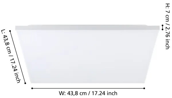 Plafonieră LED TURCONA LED/21W/230V Eglo 900704