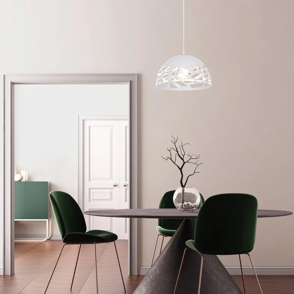 Pendul design industrial Norena alb 5085 RX