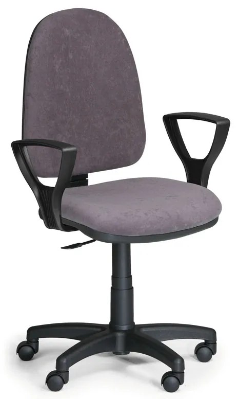 Scaun de lucru Torino cu cotiere, gri