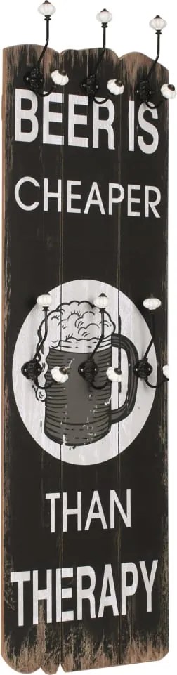 vidaXL Cuier de perete cu 6 cârlige, 120 x 40 cm