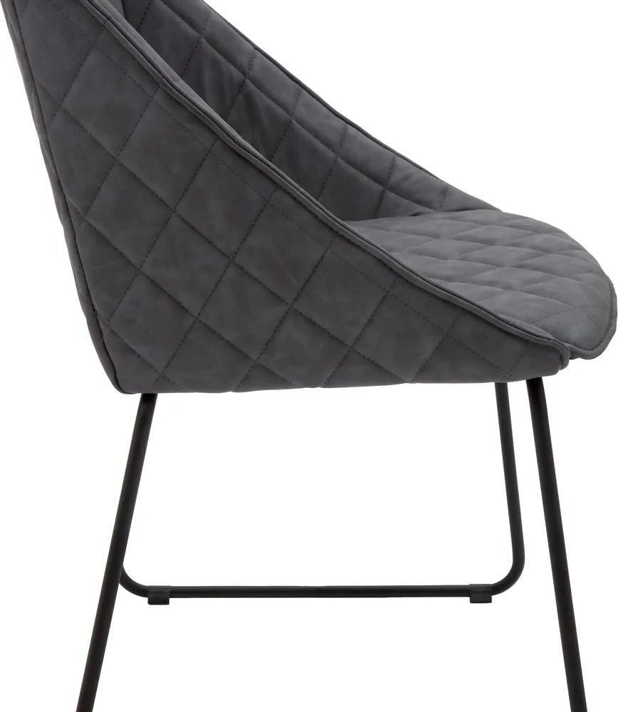 Scaun tip fotoliu Office, structura metalica, piele ecologica - MARO