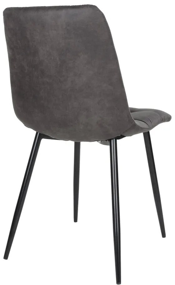 Set 2 scaune dining House Nordic Middelfart, gri închis
