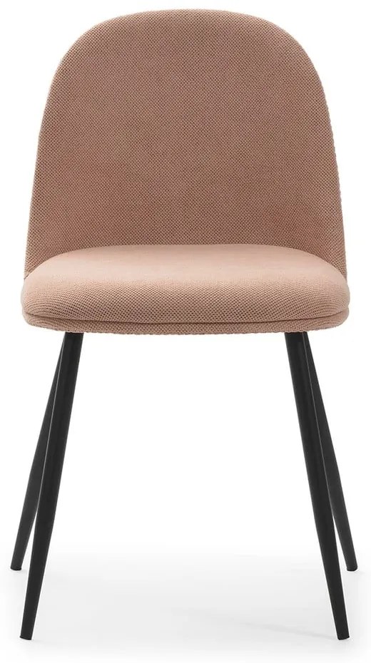 Scaune de dining roz-deschis 4 buc. Malila – Marckeric