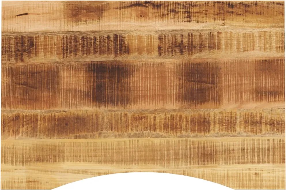 vidaXL Blat birou cu decupaj curbat 100x60x2,5 cm lemn masiv mango