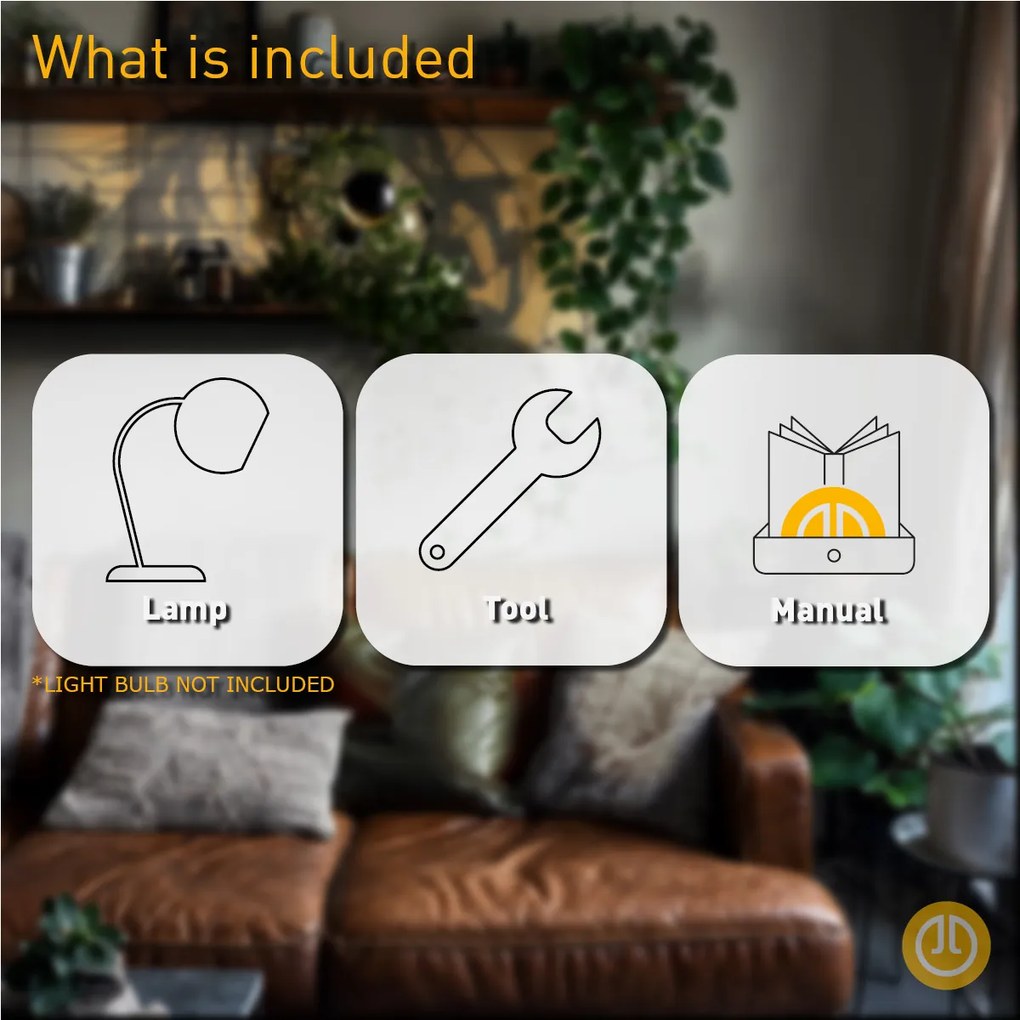 Lampă de masă industrială neagră reglabilă - Hanze