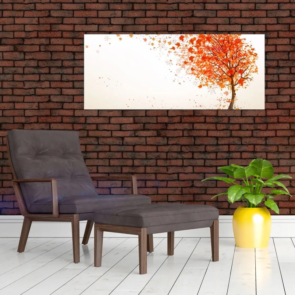 Tablou - Copac în vâmnt (120x50 cm)