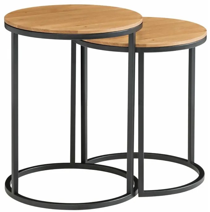 Masa laterala Hiroko, 51 x 39 x 39 cm