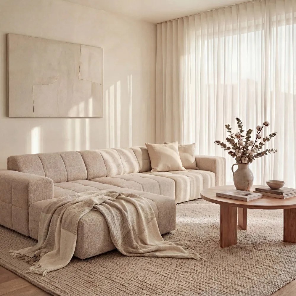 Colțar bej (colț pe stânga) Chicago – Cosmopolitan Design