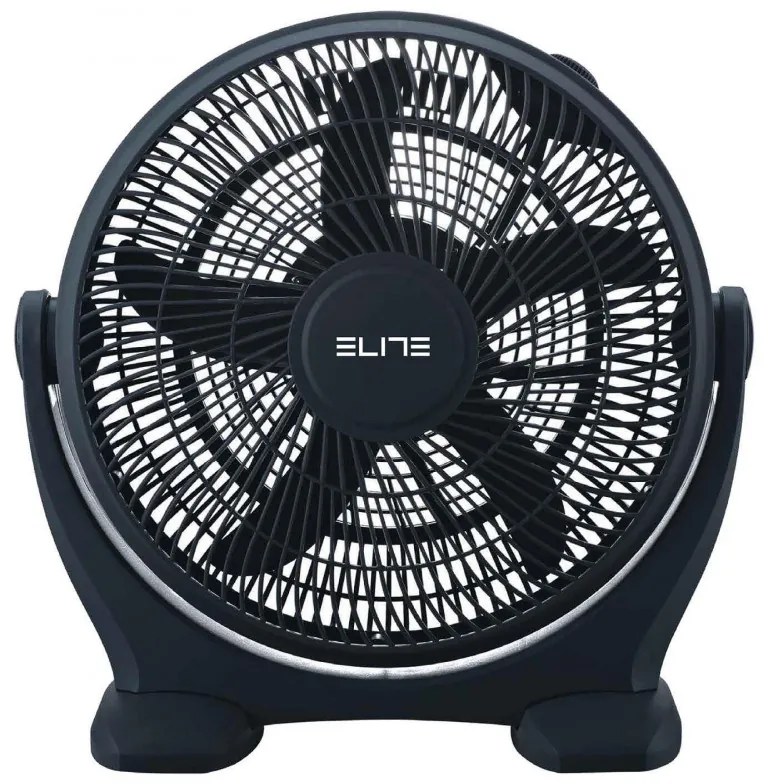 Ventilator de podea Elite YFB-0310, 80W, 45.7 cm, 3 viteze, 5 pale, Negru