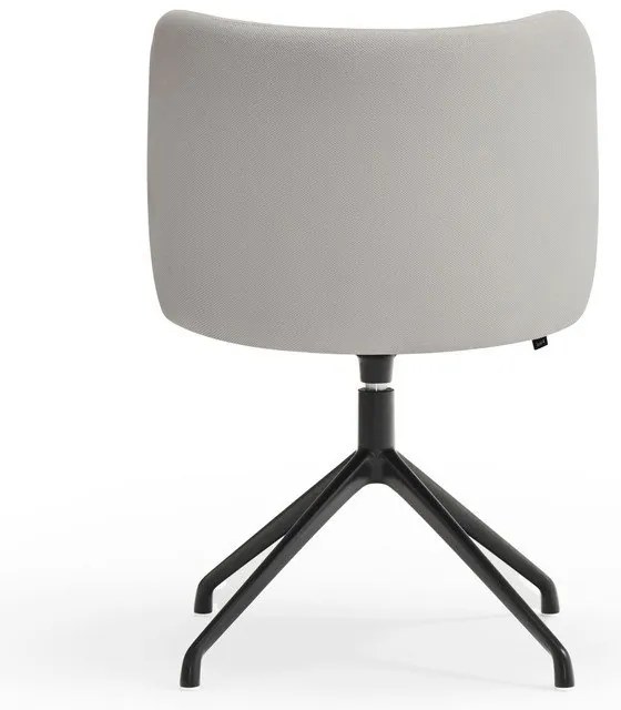 Scaun de sufragerie gri deschis tapițat Mogi – Teulat