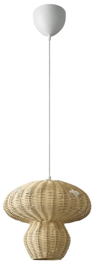 Lustra suspendata design decorativ natural din ratan Allie