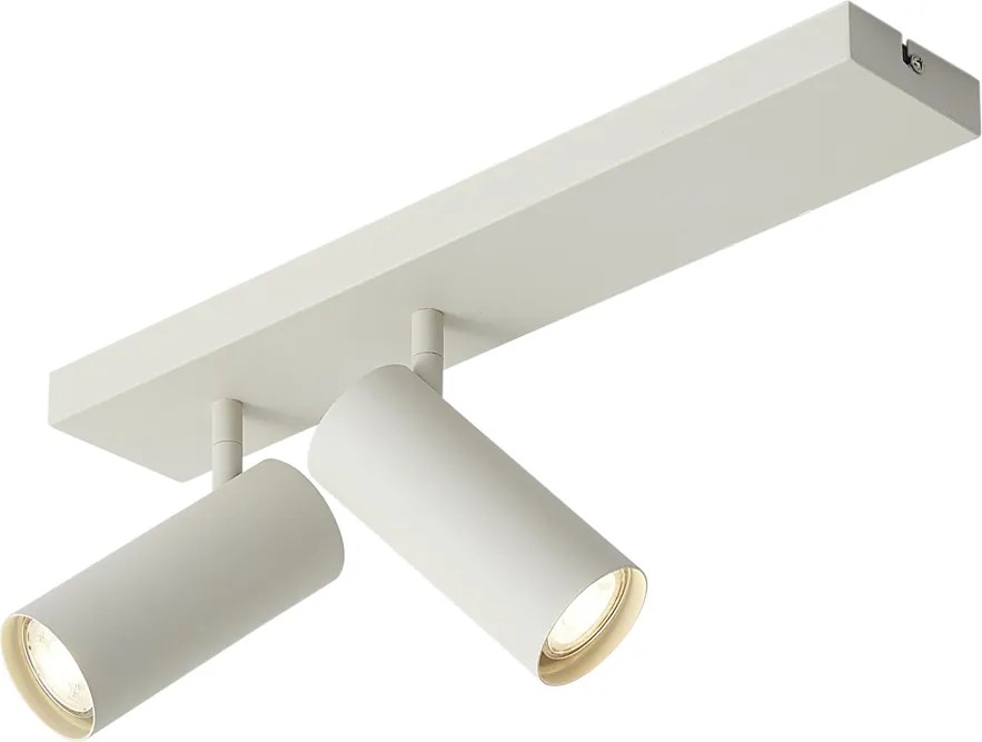 Spot de tavan modern bej cu 2 lumini reglabil - Renna