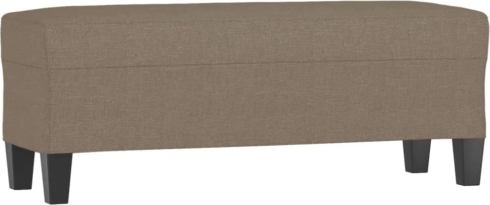 vidaXL Bancă, gri taupe, 100x35x41 cm, textil