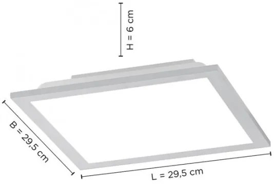 Plafonieră LED dimabilă FLAT LED/20W/230V Leuchten Direkt 14754-21 + telecomandă