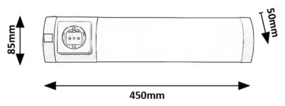 Corp de iluminat LED pentru corpuri de bucătărie Rabalux 78055 SOFT LED/5W/230V 4000K crom