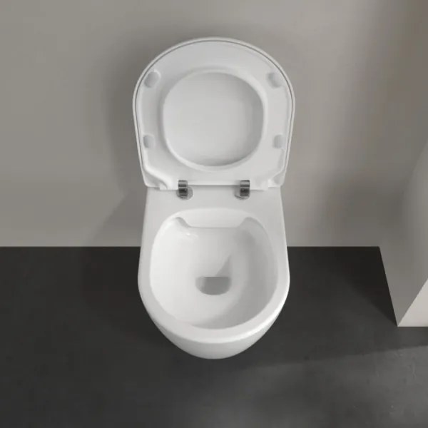 Villeroy & Boch 5656RSR1 - Vas WC suspendat AVENTO cu capac SoftClose, ceramică/alb