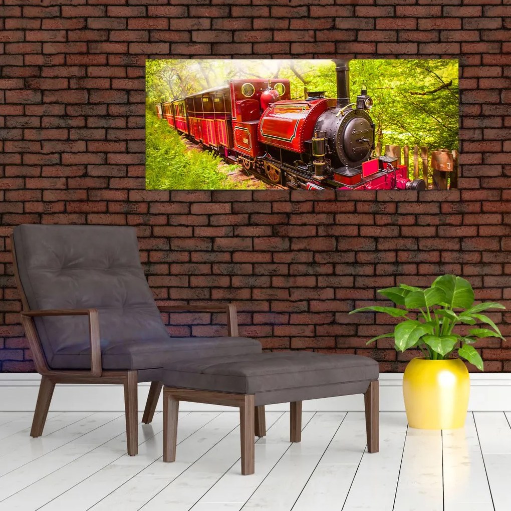 Tablou - Tren cu aburi (120x50 cm)