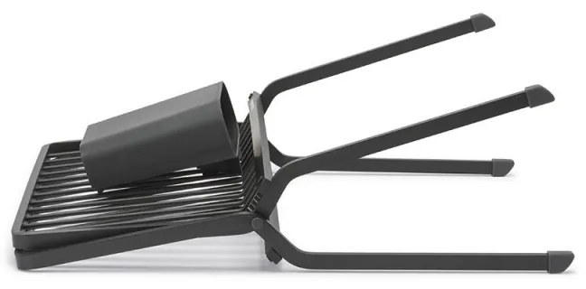 Uscator de vase pliabil Brabantia SinkSide 1004153, Suport pentru ustensile, Rezistent la coroziune, Gri inchis