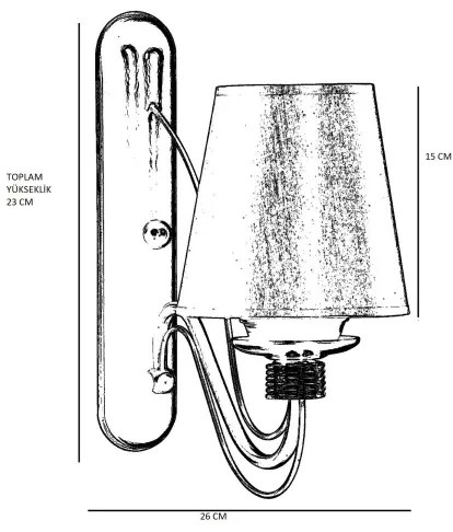 Aplica de perete CLASSIC 1xE27/40W/230V bronz/bej